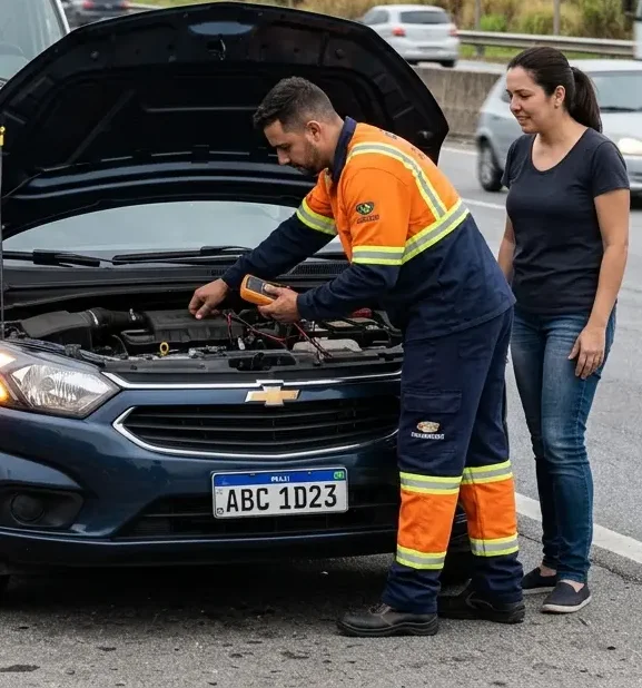 Socorro veicular em Ribeirão das Neves — atendimento profissional no local
